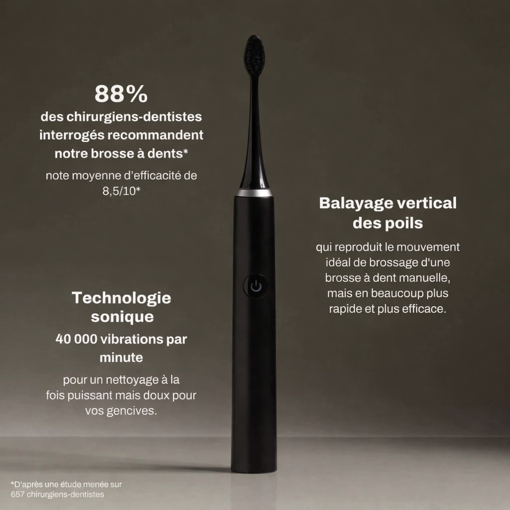 Brosse à dents électrique sonique haute performance