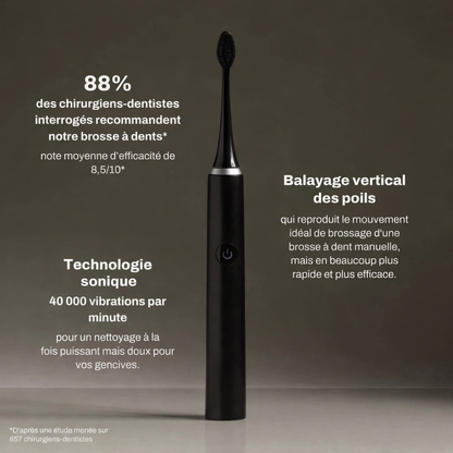 Brosse à dents électrique sonique haute performance
