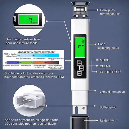 Testeur de qualité d’eau : pour la santé de toute votre famille