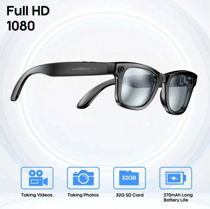 Lunette Caméra HD - Modèle Intelligent & Connecté