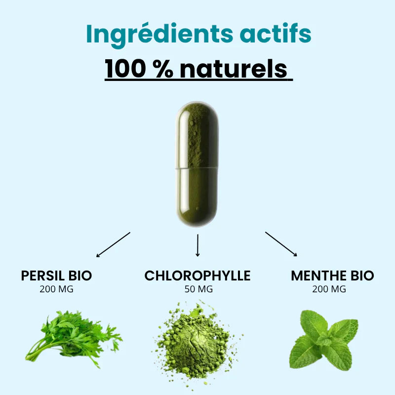 DEOS | Complément anti‑odeur 100% naturel