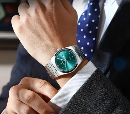 Montre Homme Poedagar — Acier Inoxydable, Lumineuse & Date | Collection Élégance