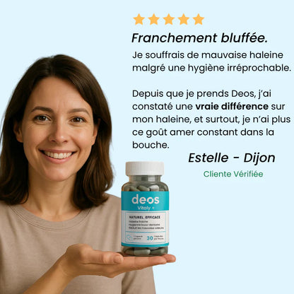 DEOS | Complément anti‑odeur 100% naturel
