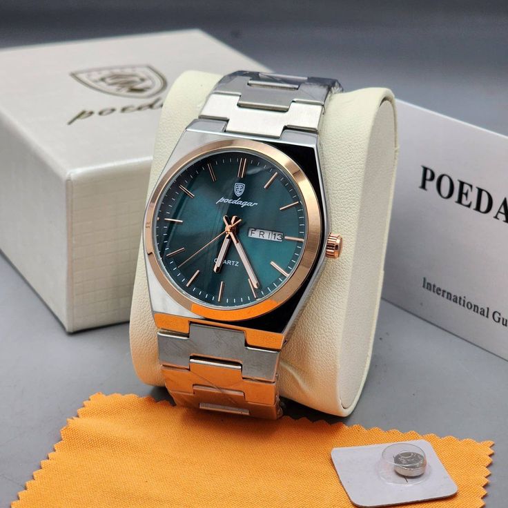 Montre Homme Poedagar — Acier Inoxydable, Lumineuse & Date | Collection Élégance